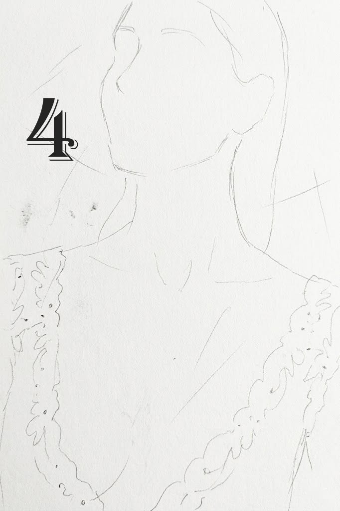 Kontur Eskiz (Line Art/Contour): Gereksiz yardımcı çizgilerden arındırılmış, formun dış sınırlarını belirleyen temiz çizgi aşaması.